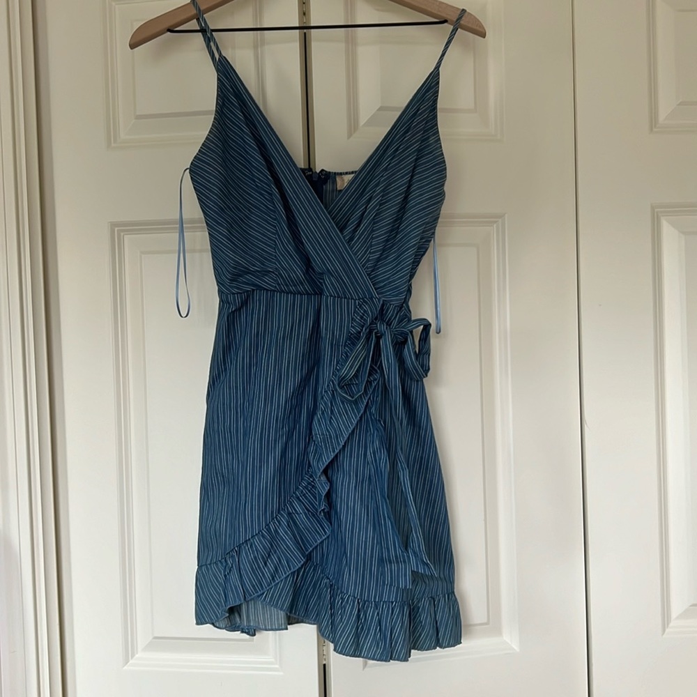 Altar’d State Striped Wrap Dress